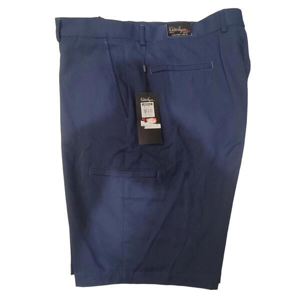 Walter Hagen Cargo Shorts Mens 40 Blue Golf Essentials Plain Front Polyester New - Picture 1 of 7